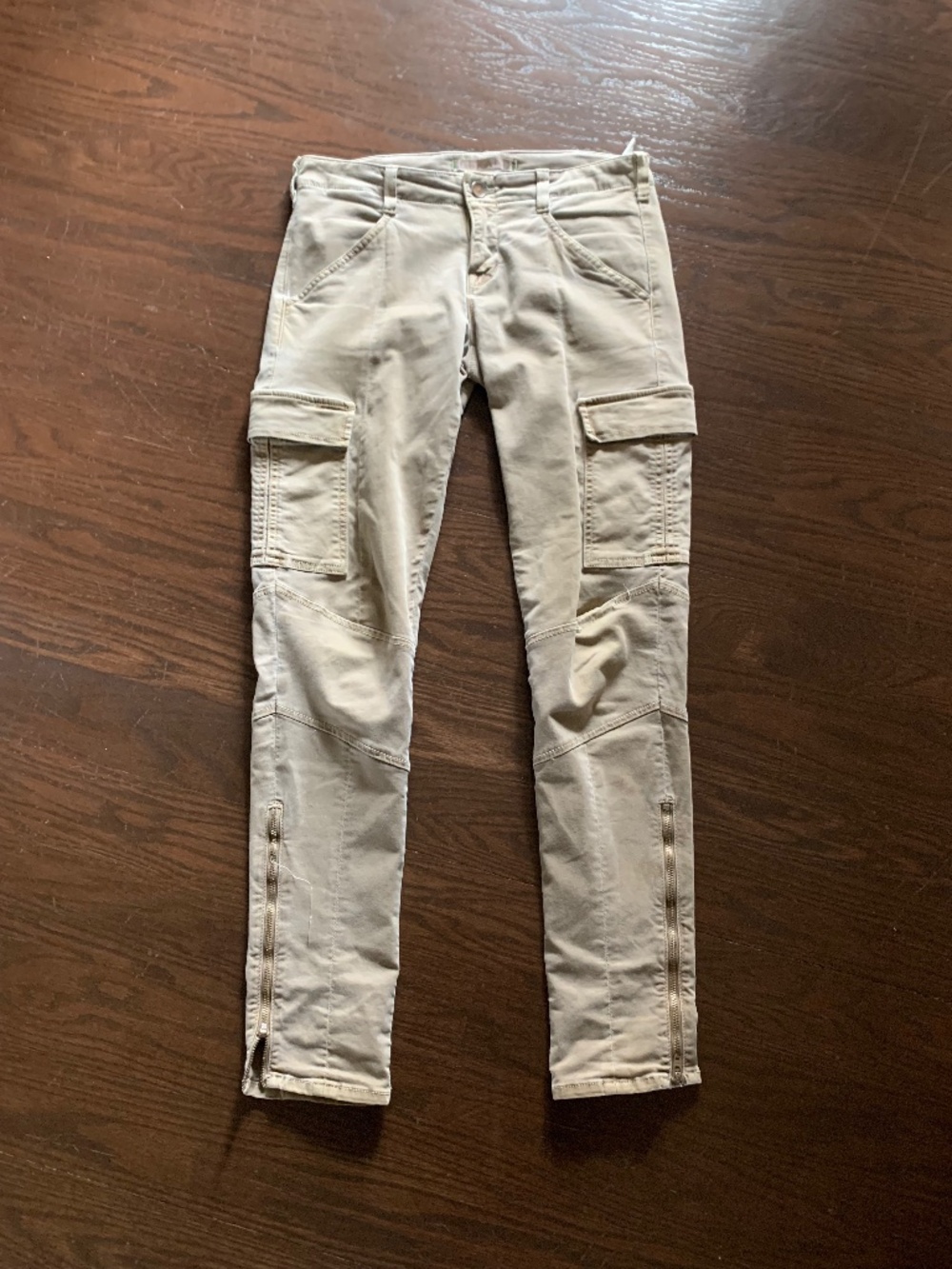 J Brand ladies woven stretch skinny cargo style pant